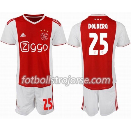 AFC Ajax Matchtröjor DOLBERG 25 Barn Hemma Fotbollströja 2018-2019
